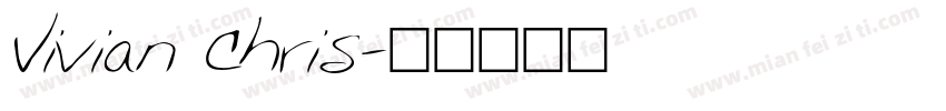 Vivian Chris字体转换